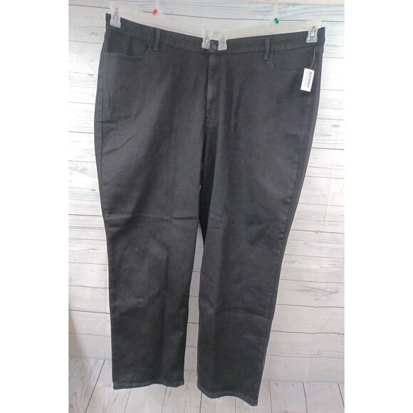 Old Navy Black Ankle Pants Stretch Casual Jeans Sz 28 Plus NWT - Picture 1 of 6
